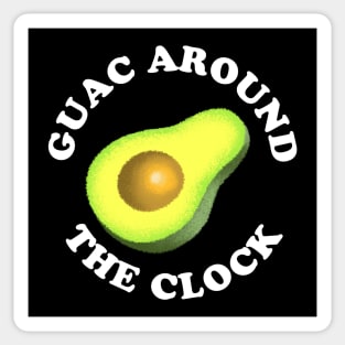 Guac Around The Clock Sticker